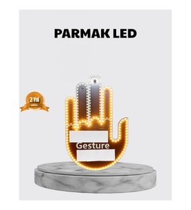 Mey İthalat® 176 LED’li Amber Trafik Uyumlu Sinyal Işığı – El Hareketiyle Kontrol