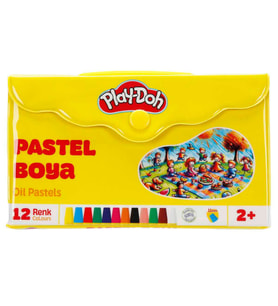 PLAYDOH ÇANTALI PASTEL BOYA 12 RENK