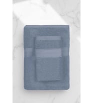 2 Parça Battal Lüks Premium Banyo Spa Havlu Takımı 90x160 Cm İndigo