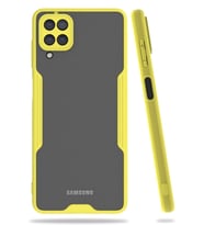 Newface Samsung Galaxy A22 Kılıf Platin Silikon - Sarı