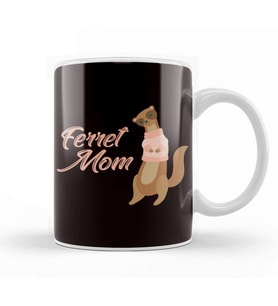 Ferret Mom Ferrets Lover Animal Welfare Polecat Fans Zoo Kupa Bardak Porselen