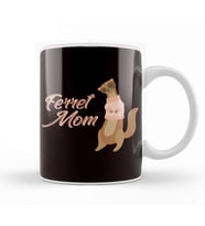 Ferret Mom Ferrets Lover Animal Welfare Polecat Fans Zoo Kupa Bardak Porselen