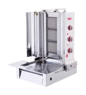 Işıkgaz Silver Tüplü 3 Radyanlı Alttan Motorlu Döner Ocağı (Gri)