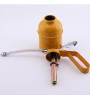 Spiralli Metal Yağdanlık 300 cc - Esnek Hortumlu Manuel Pompalı Yağ Tenekesi - Sanayi, Otomotiv, Atölye ve Bisiklet Yağlama Pompası (Sarı)
