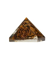 Kaplan Gözü Doğal Taş Organit Piramit - 3cm (Karışık)