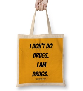 Salvador Dali Quotes Gift- Vintage Retro Rainbow Style Bez Çanta Uzun Saplı