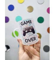 Oyun Severler İçin Game Over Temalı Buzlu Cam Çay Bardağı Çay Fincanı