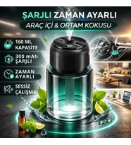 Otomatik 160Ml Şarjlı Araç Aroma Difüzör Oto Kokusu Işıklı Ev Oda Araba Koku Makinası Aromaterapi