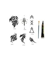 Tribal Modeller Hint Kınasıyla Geçici Dövme Seti