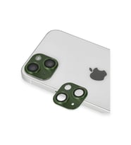 Newface Apple iPhone 13 Pers Alüminyum Kamera Lens - Yeşil