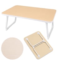 Sunup SN-29696 Katlanabilir Laptop Masası ve Yatak Koltuk Üzeri Tepsisi Ahşap Desen 70x48cm