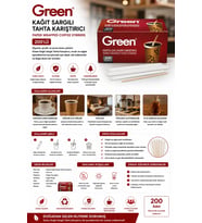 Green Kağıt Sargılı Tahta Karıştıcı 200'lü