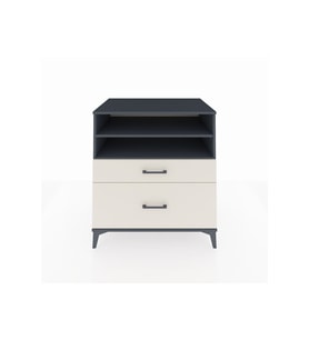 Kronos Şifonyer 2 Raflı 2 Çekmeceli 88x59x96 Antrasit-Aytaşı
