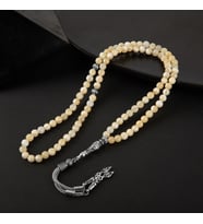 Aragonit Doğal Taş Tesbih 99luk - 6mm (Çok Renkli)