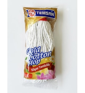 Temsan Gold Cotton Pamuklu Püskül Yedek Havlu Mop / Islak Mop / Paspas Ucu Başlığı - 1 Adet