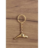 Pirinç Yunus Figürlü Anahtarlık