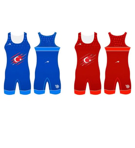 Merooj Kamuflaj Bayrak Temalı Güreş Mayosu Erkek