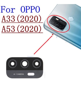 Oppo A53 Arka Kamera Camı Lens Yapışkanlı