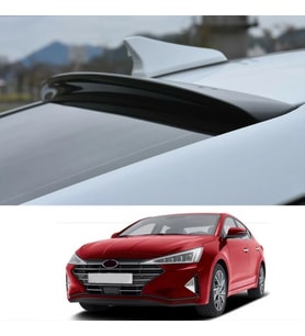 Drs Tuning Hyundai Elantra Uyumlu 2021+ Cam Üstü Spoiler - Piano Black (Parlak Siyah)