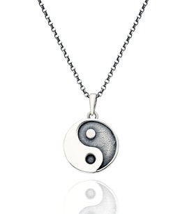 925 Ayar Gümüş Ying Yang Kolye