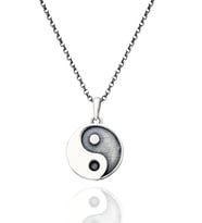 925 Ayar Gümüş Ying Yang Kolye