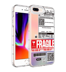Apple iPhone 7 Plus Kılıf Renkli Desenli Sert Silikon Korn Kılıf NO5