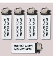 Muhtar Adaylarına Özel Promosyon Beyaz I-Lighter Taşlı Siboplu Çakmak, Seçim Promosyon Ürünleri (Farklı Adet Seçenekleriyle)