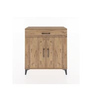 Arges Şifonyer 2 Raflı Tek Çekmeceli 2 Kapaklı 88x30x96 Çam-Çam