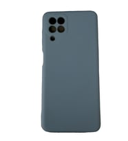 Galaxy A22 ile Uyumlu Cappy Silikon Kılıf Lacivert