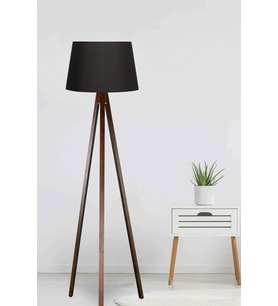 3 Ayaklı Tripod Lambader Siyah Kahve LY564