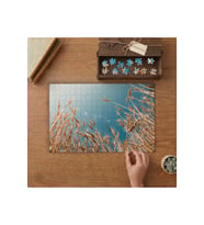 Buğday Başakları- Tarla Tasarımı 240 parça Ahşap Puzzle Ahşap Kutuda MP00191