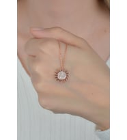 925 Ayar Gümüş Güneş Kolye