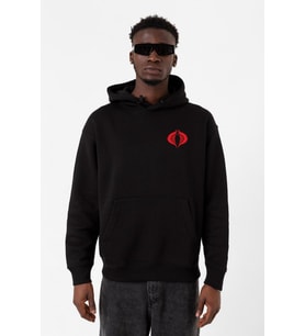 Cobra Kai Logo Siyah Erkek 3ip Kapşonlu Sweatshirt