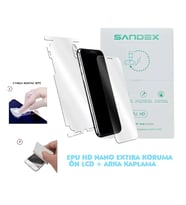 Huawei PURA 90 PRO MAX Uyumlu NANO Ekran Koruyucu + Full Arka Kaplama SET Esnek ULTRA İnce - SANDEX - EPU HD