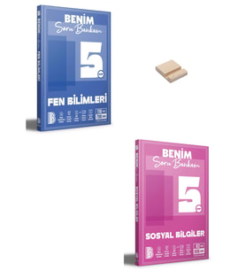 5. Sınıf Benim Soru Bankam Fen Bilimleri ve Sosyal Bilgiler + Telefon Standı