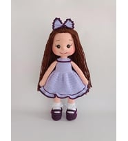 Lavanta Fatoş Bebek Amigurumi Organik Oyuncak