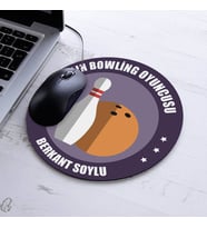 Yılın Bowling Oyuncusu İsme Özel Yuvarlak Mousepad