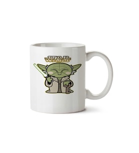 Yoda Star Wars iki Tarafı Baskılı Kupa Bardak