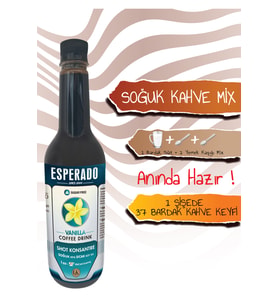 ÇABUK KAHVE Vanilya Aromalı Soğuk/SICAK Kahve 750 ml
