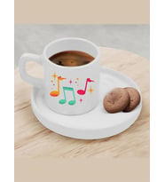 Türk Kahvesi Fincanı Müzik Modelli Fincan