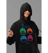 The Beatles 1967 Baskılı Unisex Oversize Müzik Grubu Hoodie