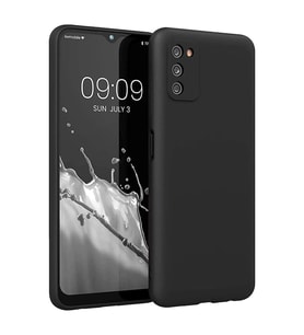 Samsung Galaxy A03s Kılıf First Silikon - Siyah