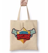 Brawl Stars Logo 05 Bez Çanta Uzun Saplı