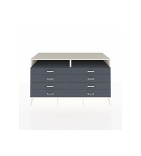 Kronos Konsol 2 Raflı 8 Çekmeceli  176x59x99 Aytaşı-Antrasit