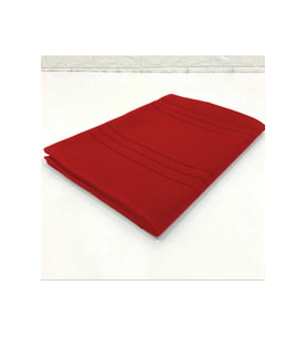 Çizgili Tek Masa Örtüsü Colber 160x220cm Kırmızı