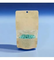 Kraft Pencereli Doypack 110x185x35 mm 2000 Adet