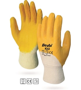 Beybi Pamuk Nitirl PMK KN2 10 Beden Eldiven 12li Paket EN388 (3121X)