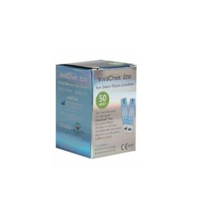 Vivachek Eco Strip Kan Şekeri Ölçüm Çubuğu 50li 19.11.23