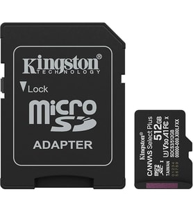 512 GB KINGSTON MICRO SD CL10 SDCS3/512GB