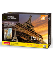 CubicFun National Geographic Eyfel Kulesi 3D Puzzle 80 Parça